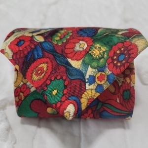 Barneys New York 100% Silk Tie VINTAGE  Retro Floral Vivid Gorgeous EUC